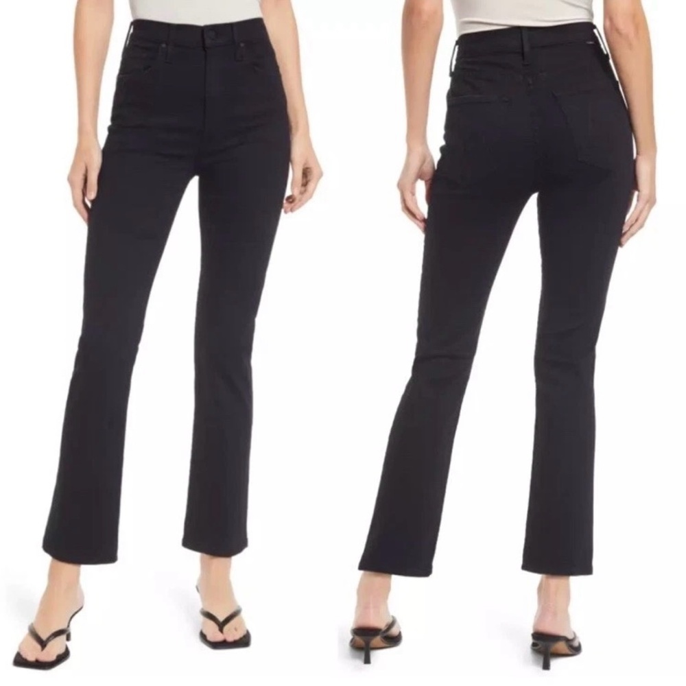 Mother black Denim High waisted Rider ankle
